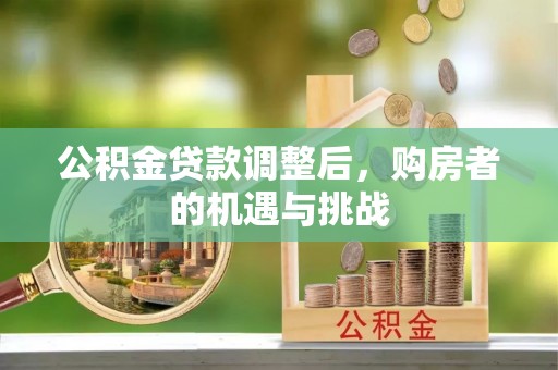 金山屯公积金贷款调整后，购房者的机遇与挑战