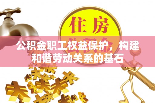 金山屯公积金职工权益保护，构建和谐劳动关系的基石
