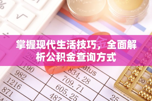 金山屯掌握现代生活技巧，全面解析公积金查询方式
