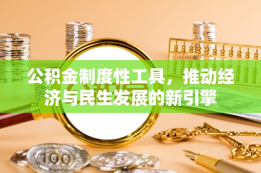 金山屯公积金制度性工具，推动经济与民生发展的新引擎