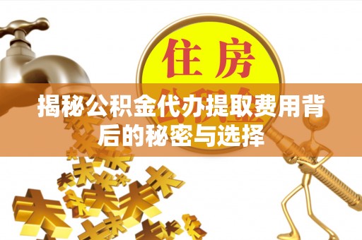 金山屯揭秘公积金代办提取费用背后的秘密与选择