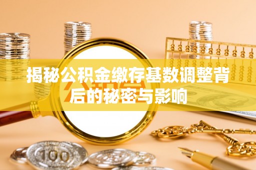 金山屯揭秘公积金缴存基数调整背后的秘密与影响