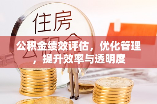 金山屯公积金绩效评估，优化管理，提升效率与透明度