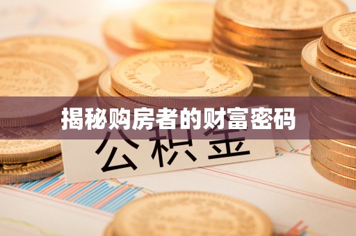 金山屯揭秘购房者的财富密码
