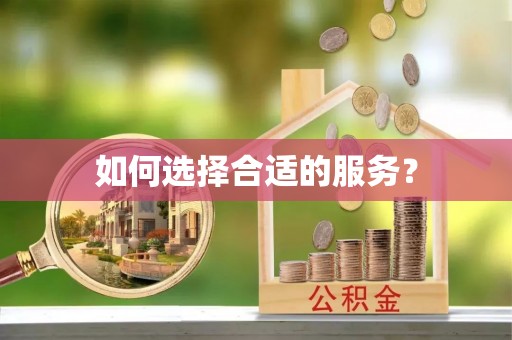 金山屯如何选择合适的服务？