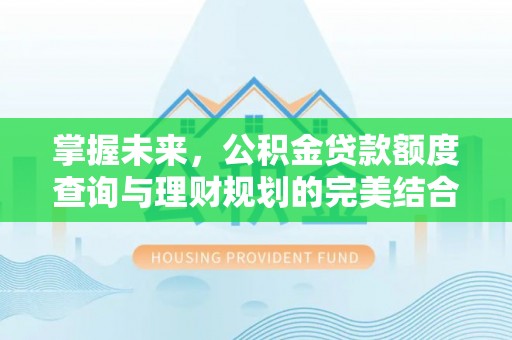 金山屯掌握未来，公积金贷款额度查询与理财规划的完美结合