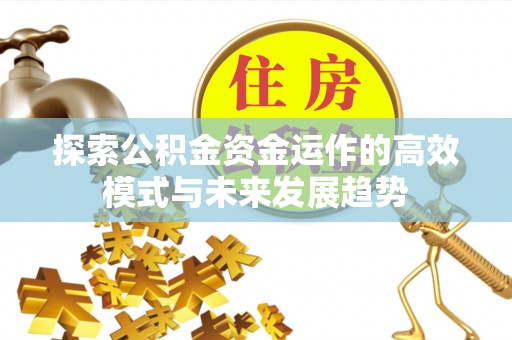 金山屯探索公积金资金运作的高效模式与未来发展趋势