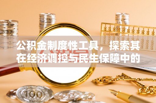 金山屯公积金制度性工具，探索其在经济调控与民生保障中的重要作用