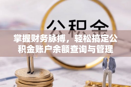 金山屯掌握财务脉搏，轻松搞定公积金账户余额查询与管理