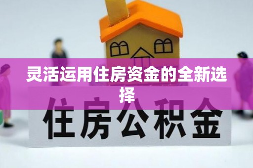 金山屯灵活运用住房资金的全新选择