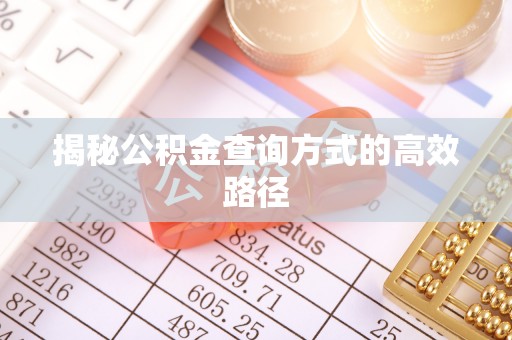 金山屯揭秘公积金查询方式的高效路径